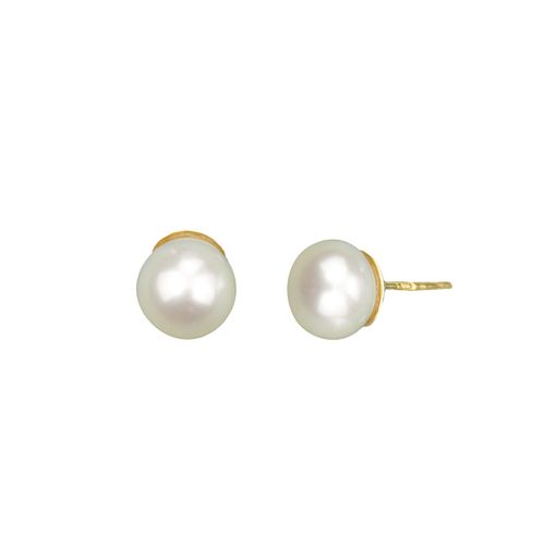 Aretes de Perla Cultivada Oro 18k