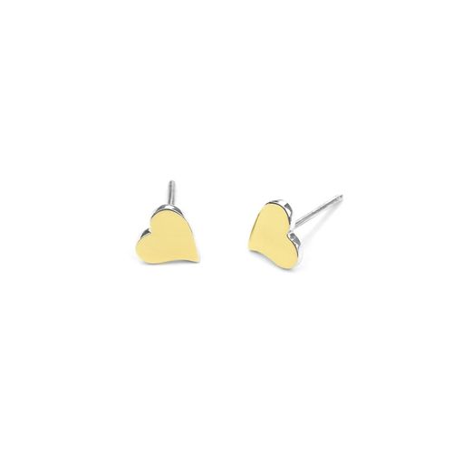 Aretes Corazón Liso Oroplata