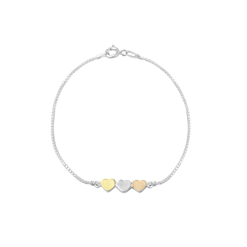 Pulsera-corazon-3-Color-Oro-Plata