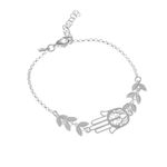 Pulsera-de-Plata-925-Mano-Poderosa-Hojas-Serene