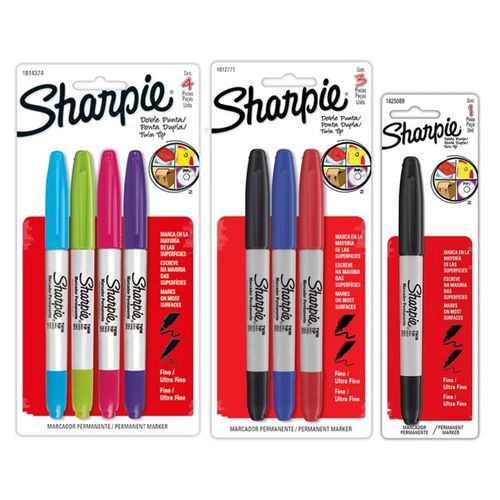 Pack Marcador Permanente Sharpie Doble Punta X8