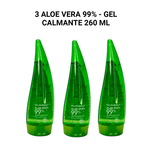 3 Aloe Vera 99% - Gel Calmante 260ml