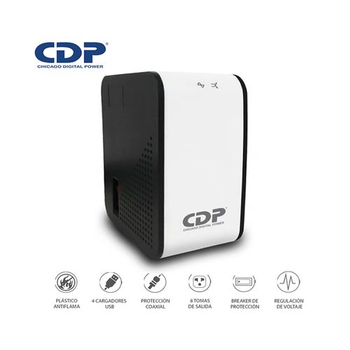 ESTABILIZADOR CDP 1000VA/500W 8 SALIDAS