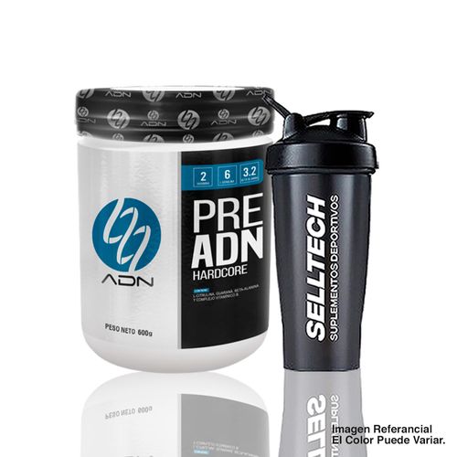 Pre Entreno Adn PreAdn 400gr Manzana + Shaker