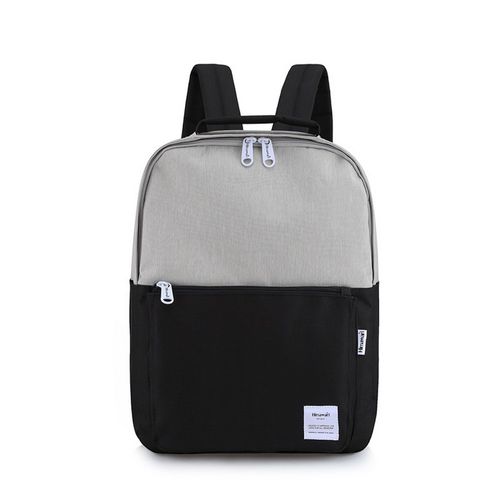 Mochila escolar o de viaje porta Laptop H0511-2 Gris y Negro