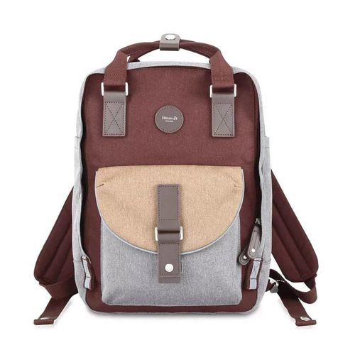 Mochila escolar o de viaje porta Laptop H201-8 Gris y Rojo