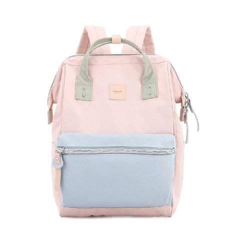 Mochila escolar o de viaje porta Laptop H1881-7 Rosado y Azul
