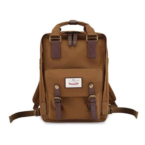 Mochila escolar o de viaje porta Laptop H188L-53 Marrón