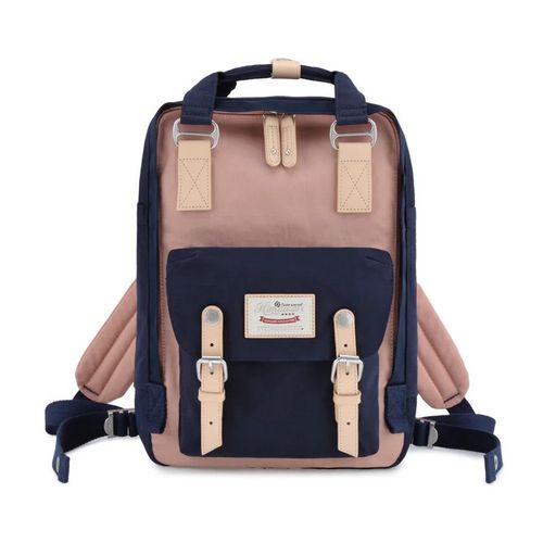 Mochila escolar o de viaje porta Laptop H188L-54 Rosado y Azul