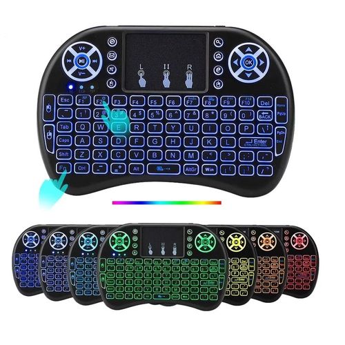 Control Minikeyboard Retroiluminado Tv Box Pc Laptop Smart Tv