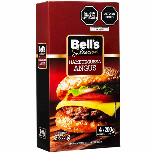 Hamburguesa Angus BELL'S SELECCIÓN Paquete 4un