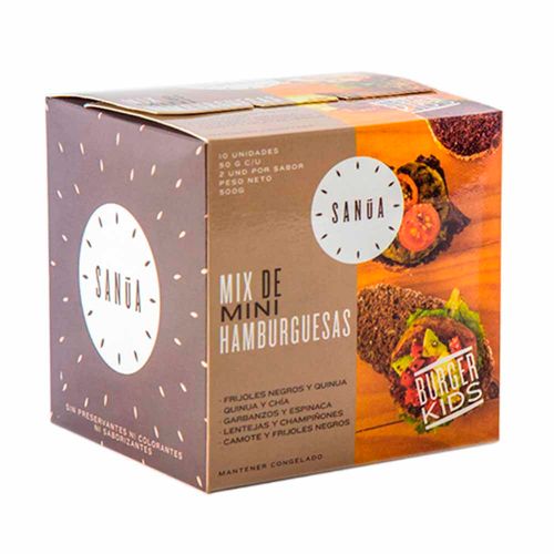 Mix Mini Hamburguesas SANUA Caja 10un