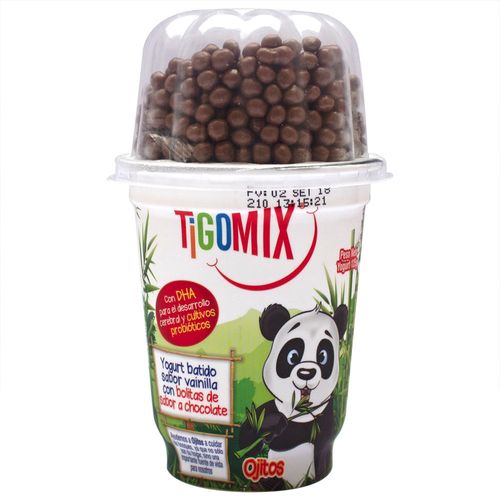 Yogurt TIGO Mix Bolitas de Chocolate Vaso 125g