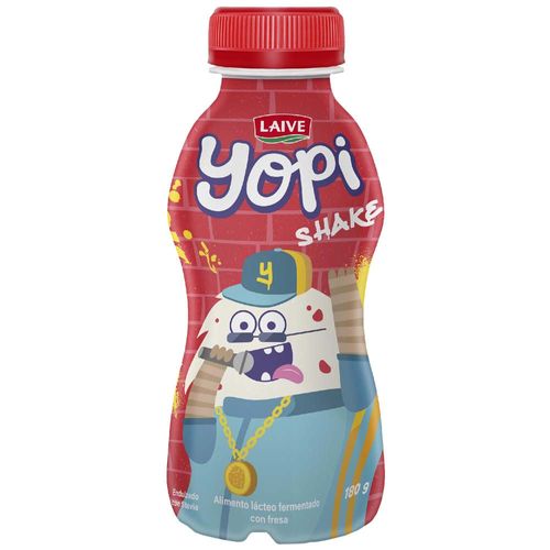 Alimento Lácteo LAIVE Yopi Sabor a Fresa Botella 180g