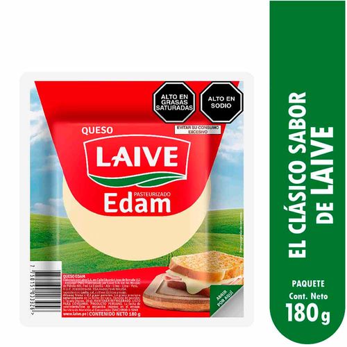 Queso Edam LAIVE Paquete 180g