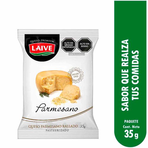 Queso Parmesano Rallado LAIVE Paquete 35g