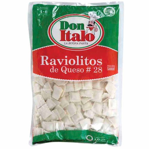 Raviolitos DON ITALO de Queso #28 Paquete 500g