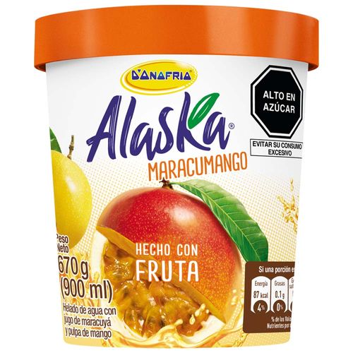 Helado ALASKA Maracumango Vitamina C Pote 900ml