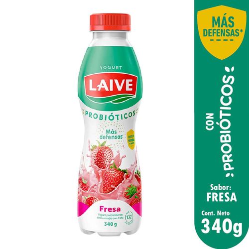 Yogurt LAIVE Bio Fresa Botella 370g