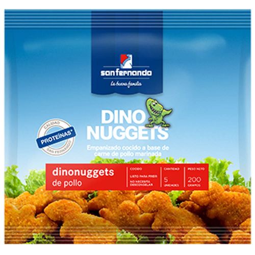 Nuggets de Pollo SAN FERNANDO Dinosaurios Paquete 5un