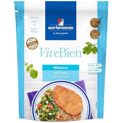 Milanesa de Pavita SAN FERNANDO Bolsa 415g