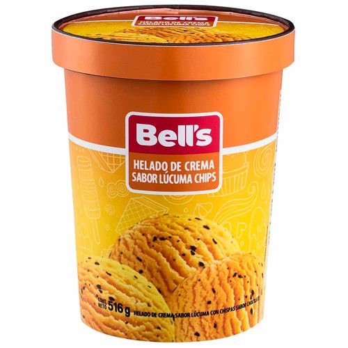 Helado BELL'S Lúcuma Chips Pote 1L