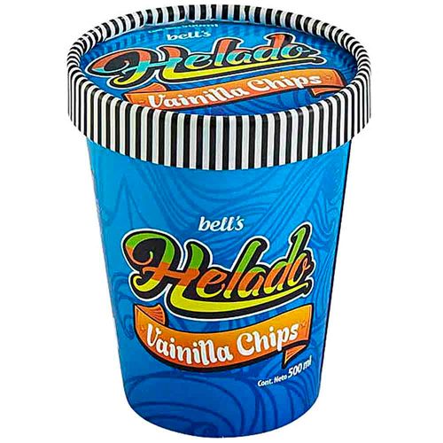 Helado BELL'S Vainilla Chips Pote 500ml