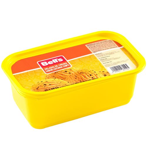 Helado BELL'S Lúcuma Chips Pote 1.27Kg