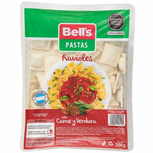 Ravioles de Carne y Verdura BELL'S Paquete 500g