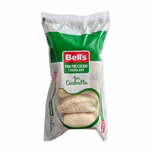 Pan Ciabatta Precocido Congelado BELL'S Bolsa 5un