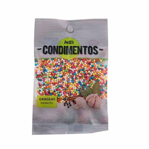 Grageas de Colores para Tortas y Dulces BELL'S Bolsa 25g