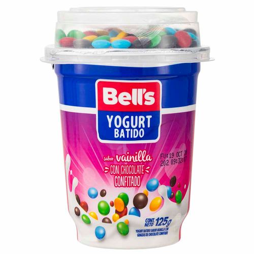 Yogurt de Vainilla BELL'S con Grageas Vaso 125g