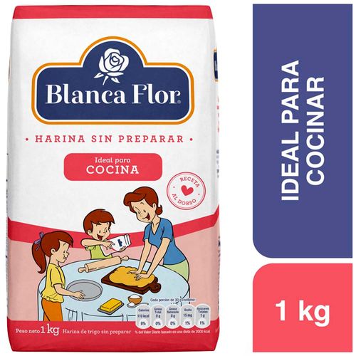 Harina sin Preparar BLANCA FLOR Bolsa 1kg