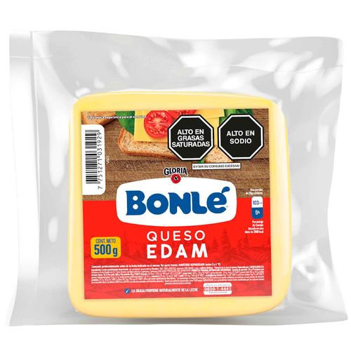 Queso Edam BONLÉ Paquete 500g