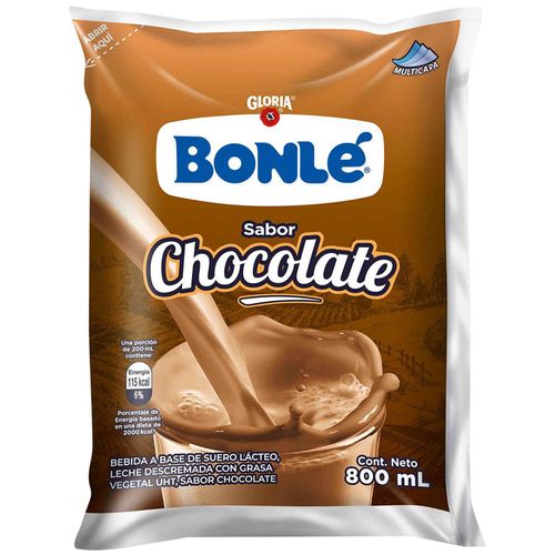 Bebida de Leche UHT BONLÉ Chocolatada Bolsa 800ml