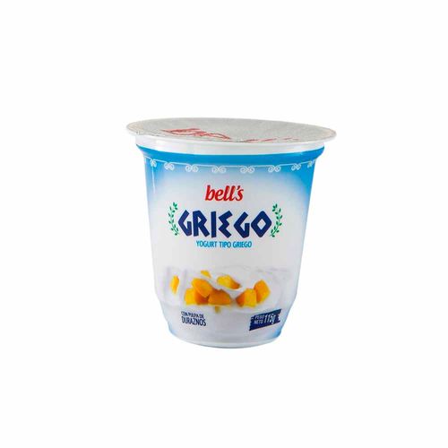 Yogurt de Durazno BELL'S Tipo Griego Vaso 115g