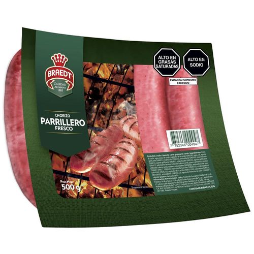 Chorizo Parrillero BRAEDT Paquete 500g