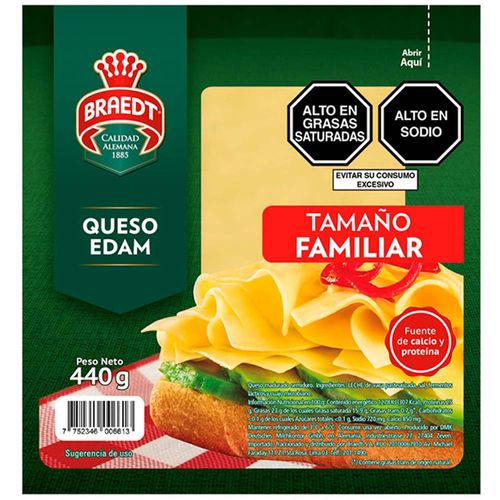 Queso Edam BRAEDT Paquete 440g