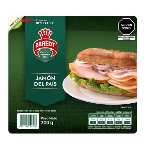 Jamón del País BRAEDT Paquete 200g