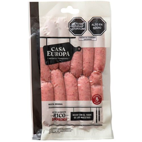 Chorizo Precocido Parrillero Cocktail CASA EUROPA Empaque 500g