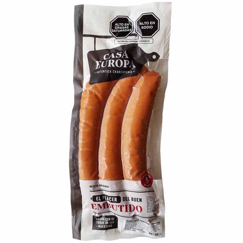 Salchicha Frankfurter Municipal CASA EUROPA Paquete 450g