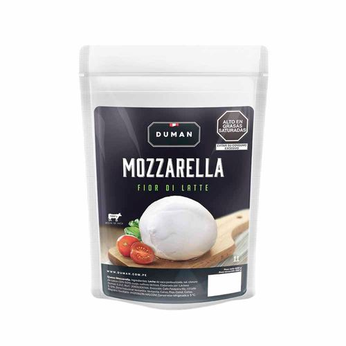 Queso Mozzarella DUMAN Fior Di Latte Paquete 250g