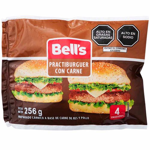 Practiburguer de Carne BELL'S Bolsa 4un