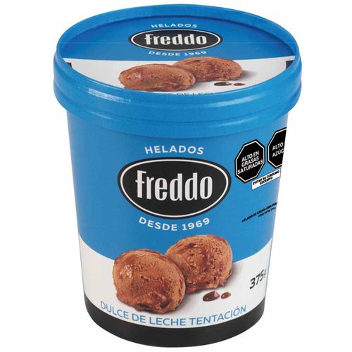 Helado FREDDO Dulce de Leche Tentación Vaso 375g