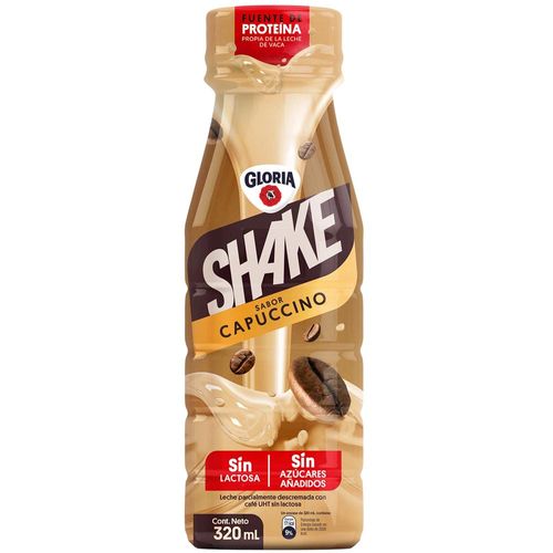 Shake Capuccino UHT GLORIA Botella 320ml