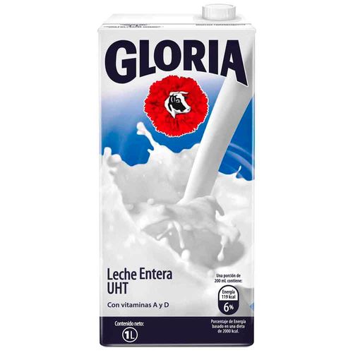 Leche GLORIA UHT Entera Caja 1L