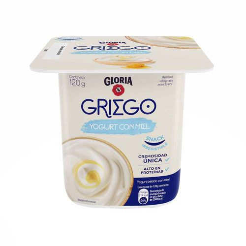 Yogurt Griego GLORIA con Miel  Vaso 120g