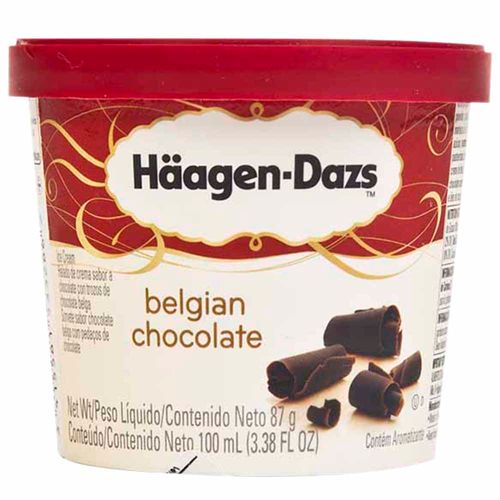 Helado HÄAGEN-DAZS Chocolate Belga Vaso 100ml