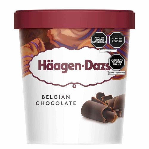 Helado de Chocolate Belga HÄAGEN-DAZS Pote 473ml