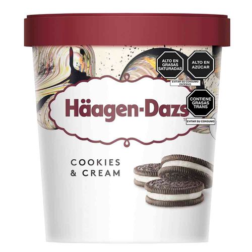 Helado de Crema y Galletas HÄAGEN-DAZS Pote 473ml